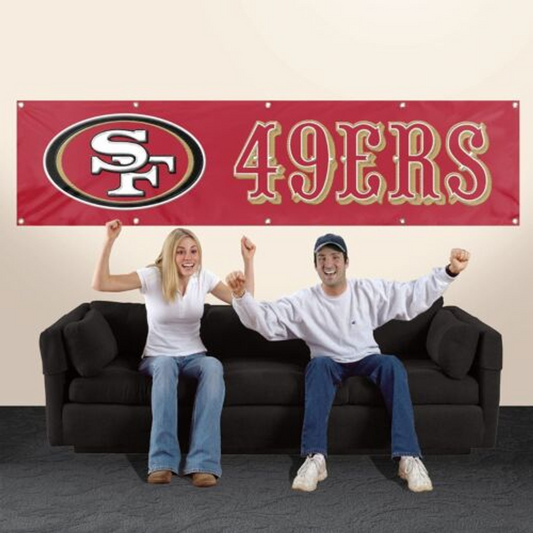 SAN FRANCISCO 49ERS 8-FT BANNER