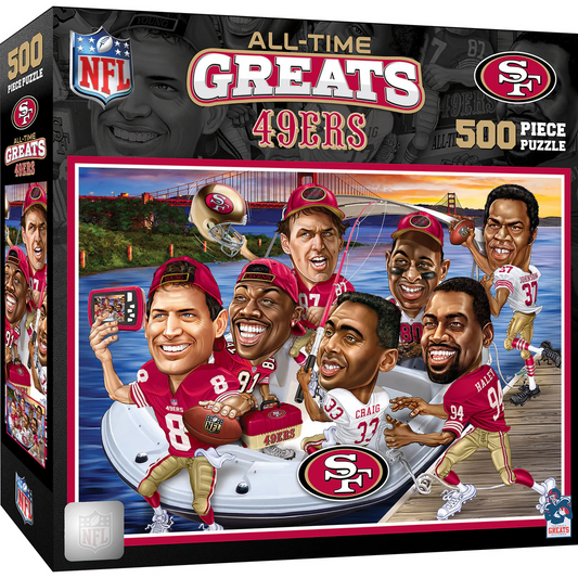 SAN FRANCISCO 49ERS ALL TIME GREATS 500 PIECE JIGSAW PUZZLE
