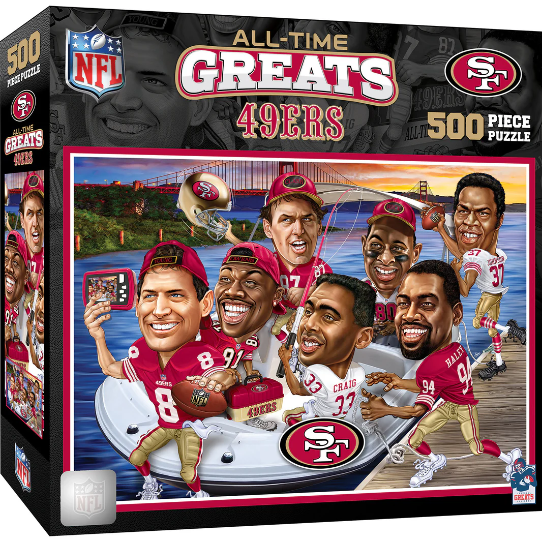SAN FRANCISCO 49ERS ALL TIME GREATS 500 PIECE JIGSAW PUZZLE