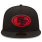 SAN FRANCISCO 49ERS ALTERNATE BLACK BASIC LOGO 59FIFTY FITTED