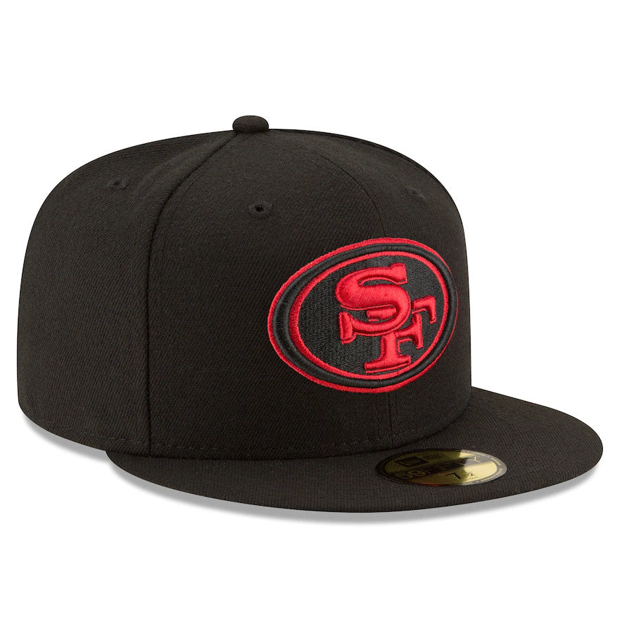SAN FRANCISCO 49ERS ALTERNATE BLACK BASIC LOGO 59FIFTY FITTED