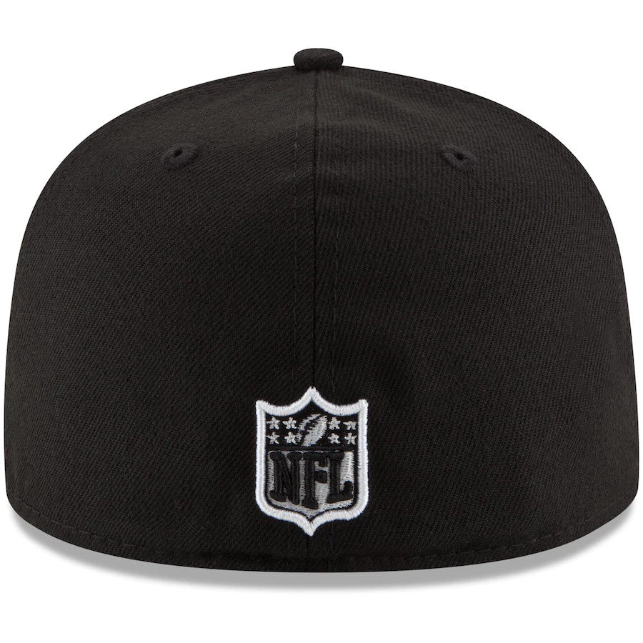 SAN FRANCISCO 49ERS BLACK AND WHITE BASIC LOGO 59FIFTY FITTED