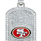 COLLAR DE ETIQUETA DE PERRO BLING DE SAN FRANCISCO 49ERS