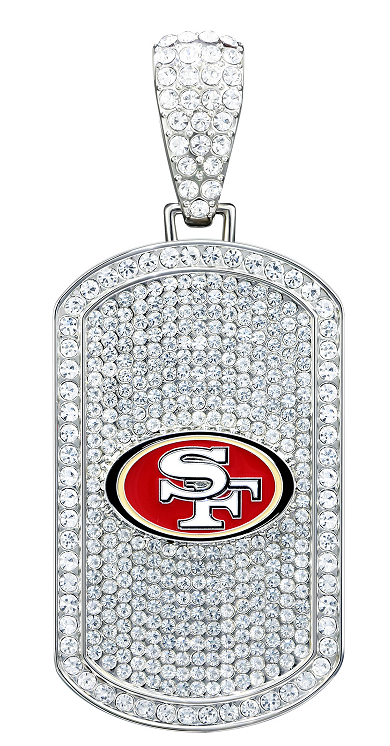 COLLAR DE ETIQUETA DE PERRO BLING DE SAN FRANCISCO 49ERS