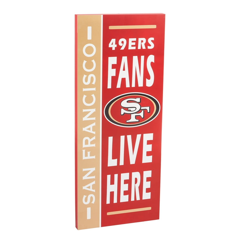 SIGNO DE AFICIONADO DE LOS 49ERS DE SAN FRANCISCO