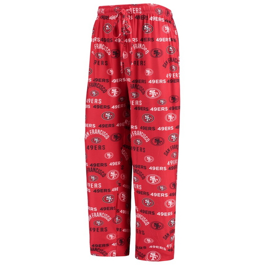 SAN FRANCISCO 49ERS MEN'S FLAGSHIP ALL OVER PRINT PAJAMA PANTS