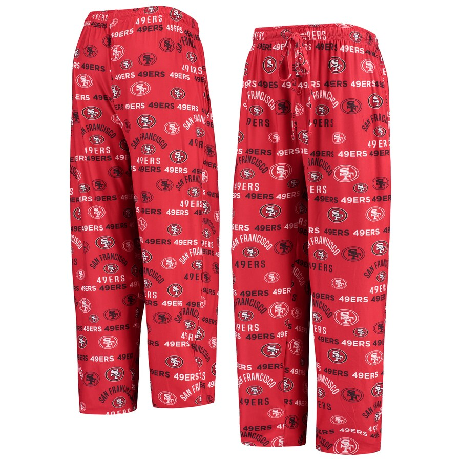 SAN FRANCISCO 49ERS MEN'S FLAGSHIP ALL OVER PRINT PAJAMA PANTS