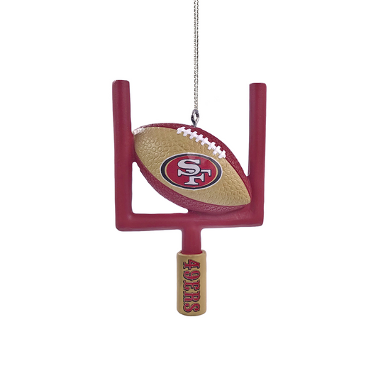 SAN FRANCISCO 49ERS GOAL POST CHRISTMAS ORNAMENT