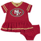 SAN FRANCISCO 49ERS INFANT DRESS & DIAPER SET