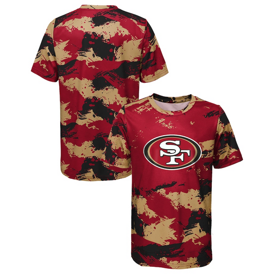 SAN FRANCISCO 49ERS KIDS CROSS PATTERN T-SHIRT