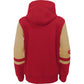 SAN FRANCISCO 49ERS KIDS FULL ZIP STADIUM COLOR BLOCK SWEATER