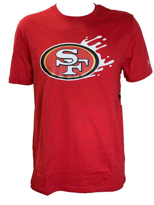 SAN FRANCISCO 49ERS LOGO SPLATTER T-SHIRT