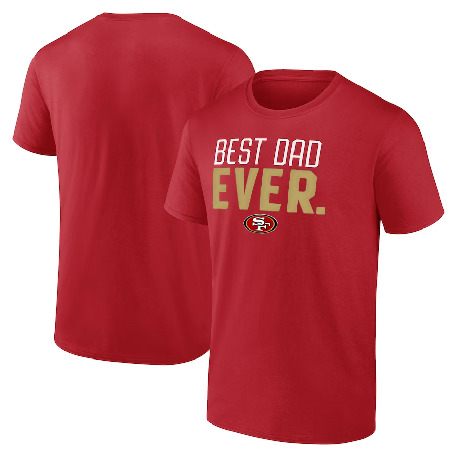 CAMISETA EL MEJOR PAPÁ PARA HOMBRE DE LOS SAN FRANCISCO 49ERS