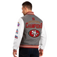 SAN FRANCISCO 49ERS MEN'S CHALLENGER VARSITY JACKET