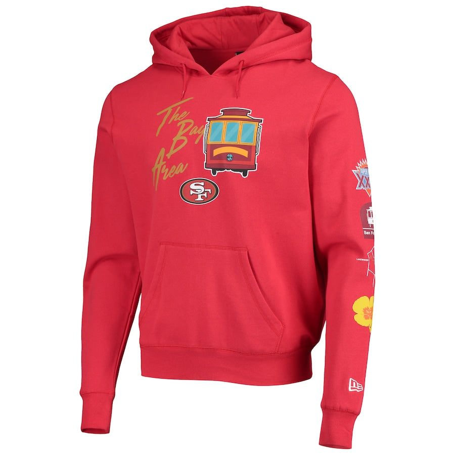 SAN FRANCISCO 49ERS MEN'S CITY TRANSIT HOODIE SWEATSHIRT