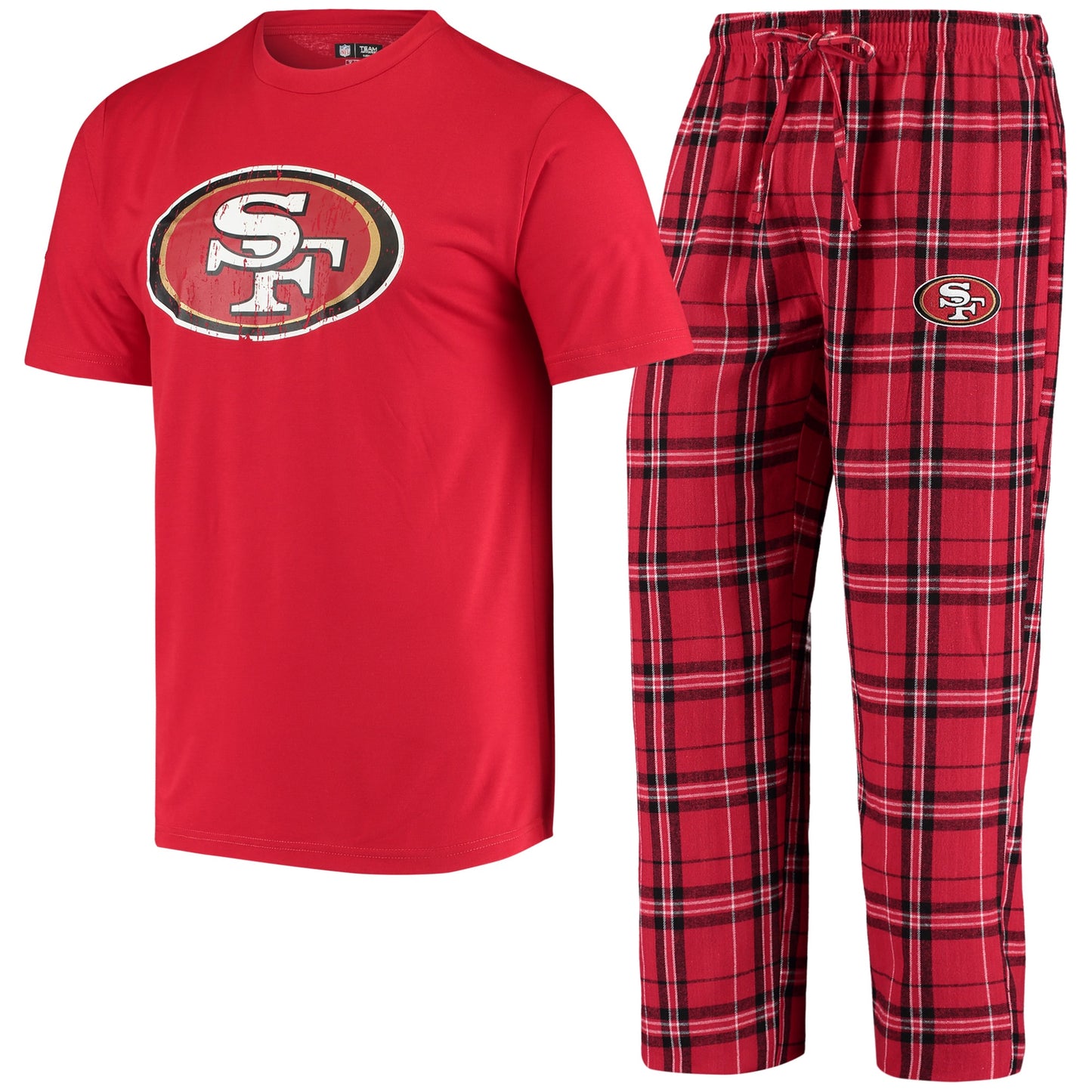 SAN FRANCISCO 49ERS MEN'S ETHOS SHIRT & PANT PJ SET