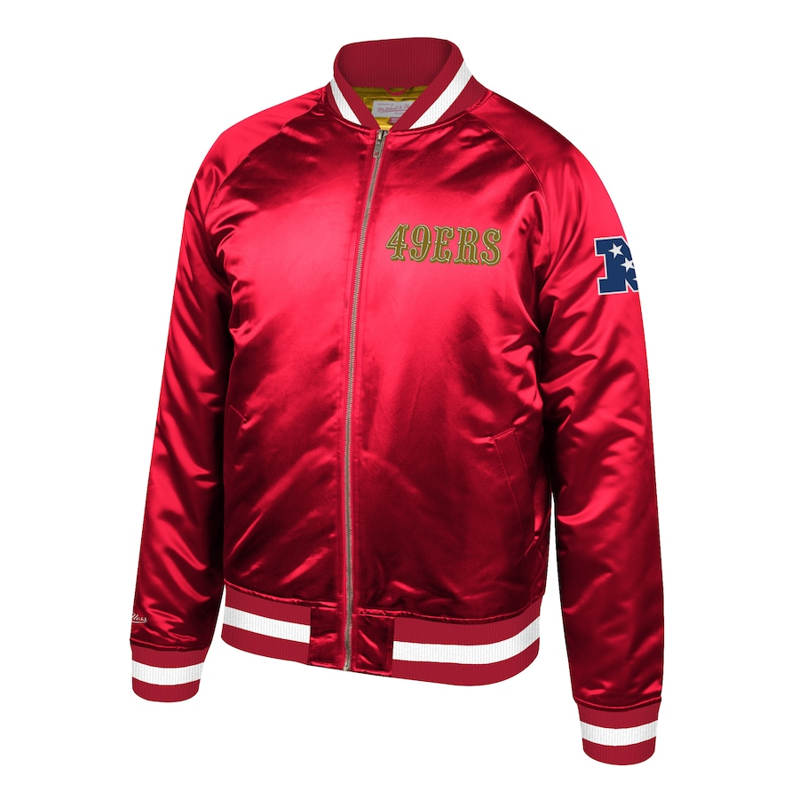 CHAQUETA DE SATÉN PARA HOMBRE FIEL A LA BAHÍA DE SAN FRANCISCO 49ERS