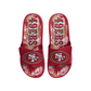 SAN FRANCISCO 49ERS MEN'S FLORAL GEL SLIDES