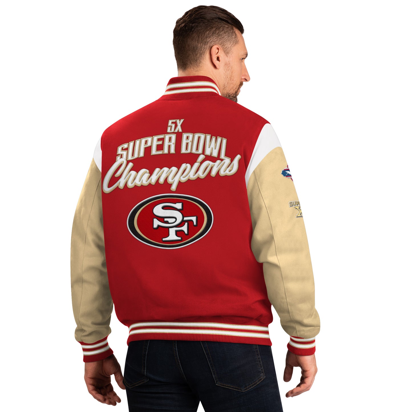 SAN FRANCISCO 49ERS MEN'S FRANCHISE JACKET