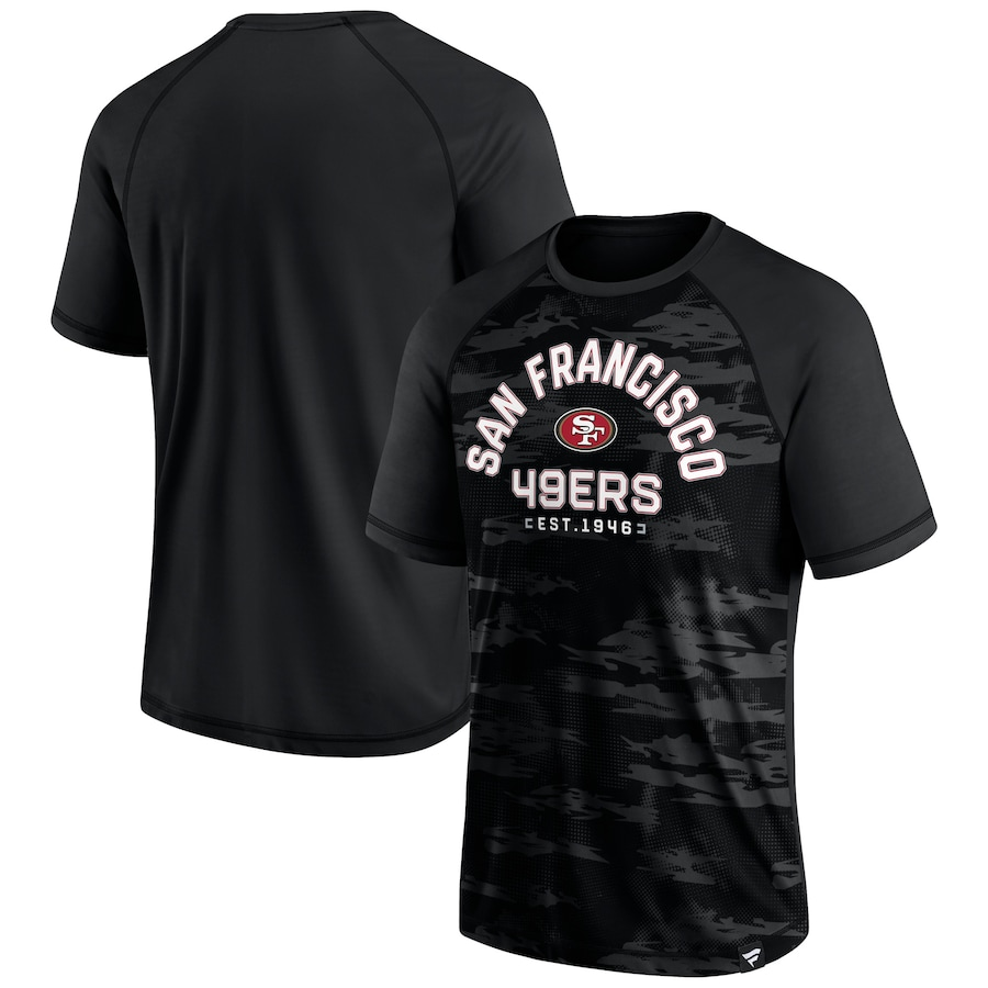 SAN FRANCISCO 49ERS MEN'S HAIL MARY RAGLAN T-SHIRT