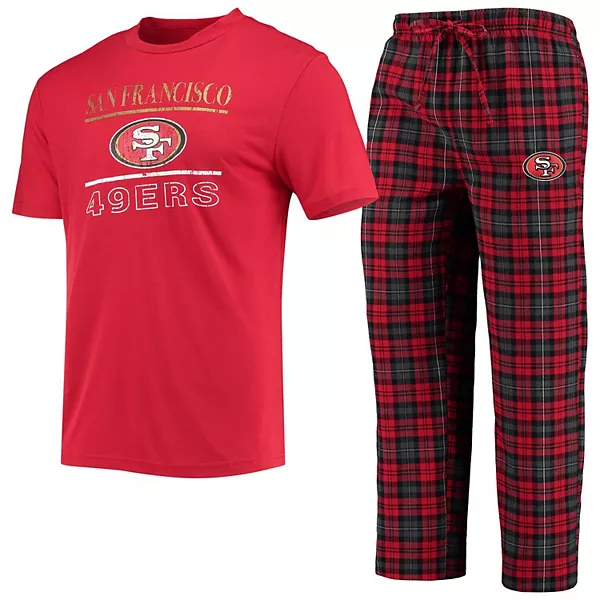 SAN FRANCISCO 49ERS MEN'S LODGE PAJAMA PANT SET