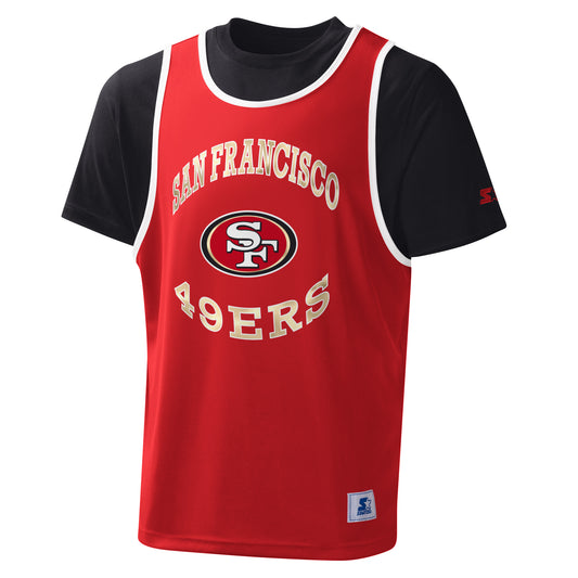 SAN FRANCISCO 49ERS MEN'S PLAY 2 IN 1 TANK & TOP SET