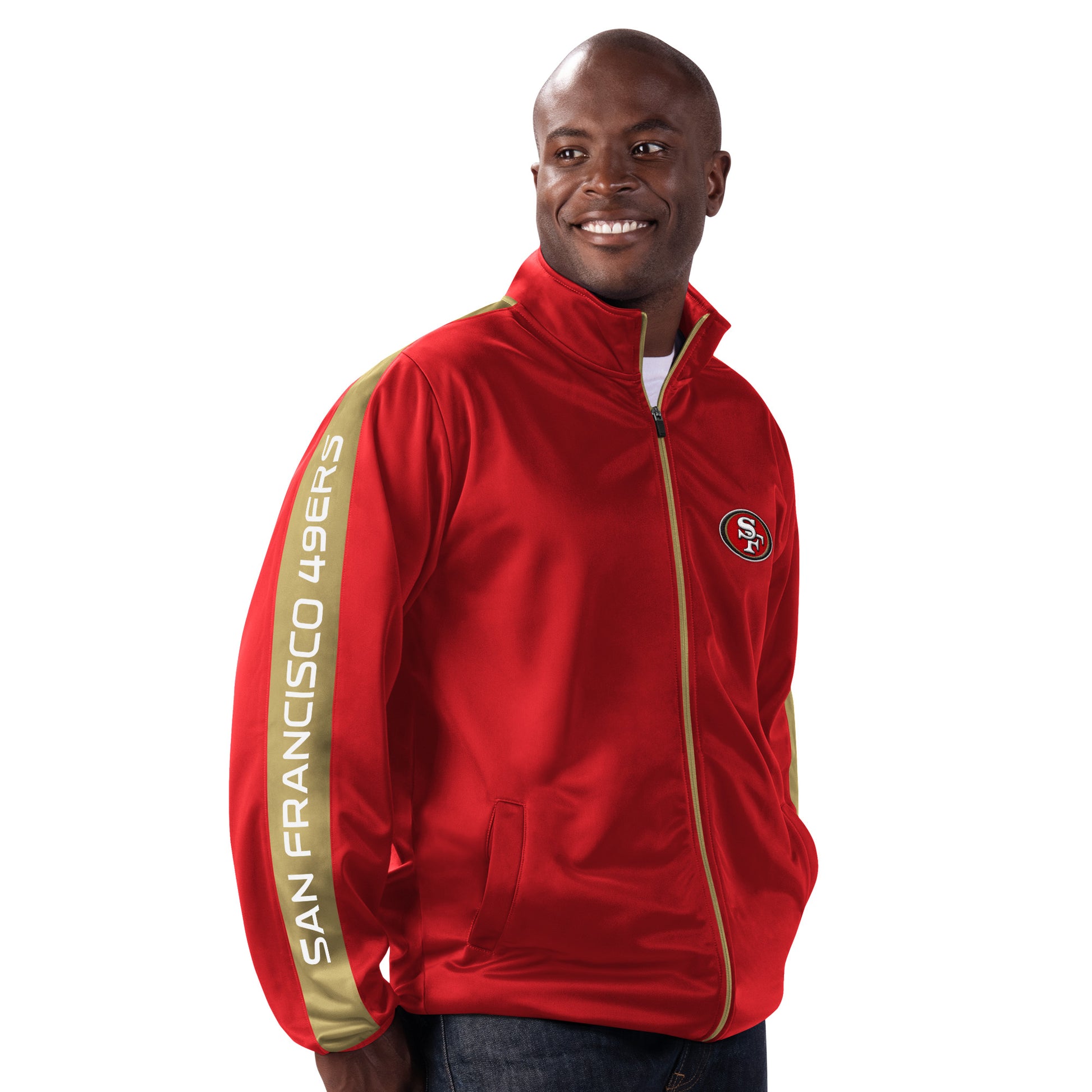 San Francisco 49ers Men's Playmaker Jacket 21 Red / L