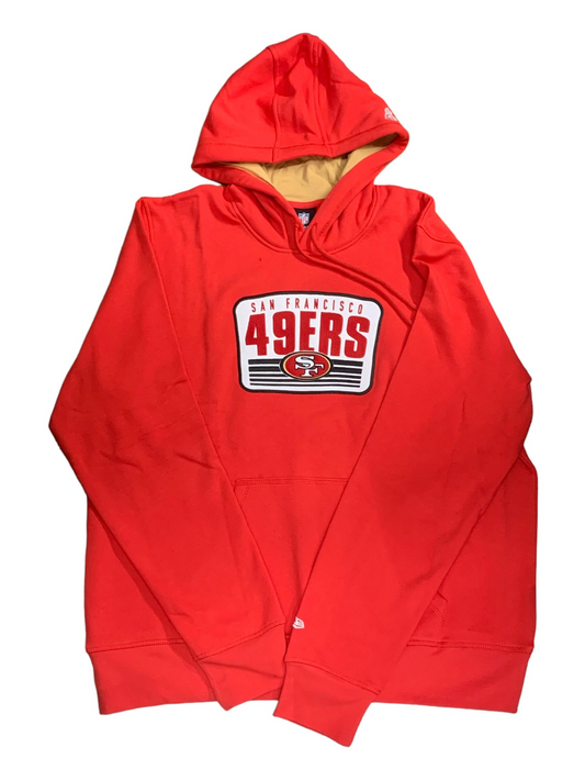 SAN FRANCISCO 49ERS MEN'S TEAM BLOCK NEW ERA HD SWEATER