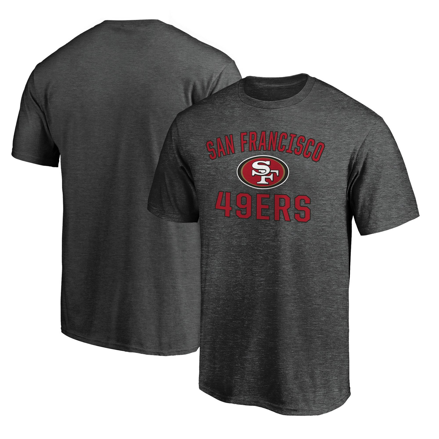 SAN FRANCISCO 49ERS MEN S VICTORY ARCH T SHIRT GRAY JR S SPORTS