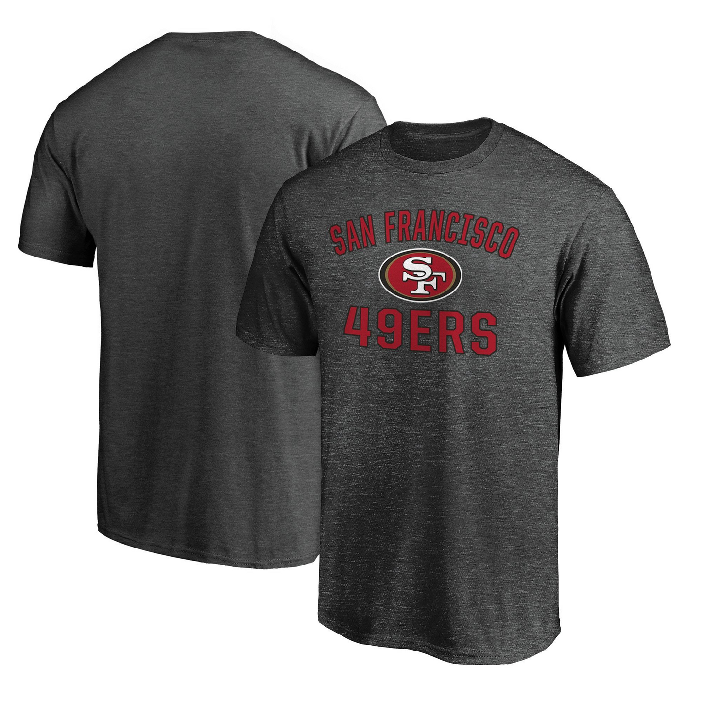 SAN FRANCISCO 49ERS MEN'S VICTORY ARCH T-SHIRT - GRAY