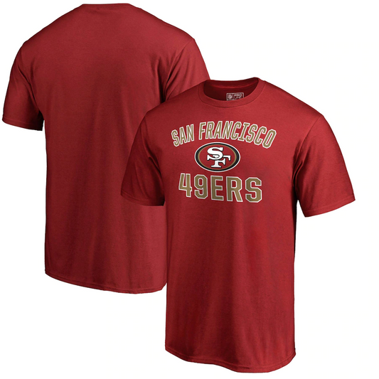 SAN FRANCISCO 49ERS MEN'S VICTORY ARCH TEE - RED