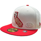 SAN FRANCISCO 49ERS MEN'S WHITE/RED STATE 59FIFTY FITTED