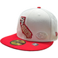 SAN FRANCISCO 49ERS STATE 59FIFTY FITTED HAT - WHITE/RED