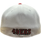SAN FRANCISCO 49ERS MEN'S WHITE/RED STATE 59FIFTY FITTED