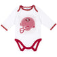 SAN FRANCISCO 49ERS NEWBORN 3-PIECE FOOTED PAJAMA SET