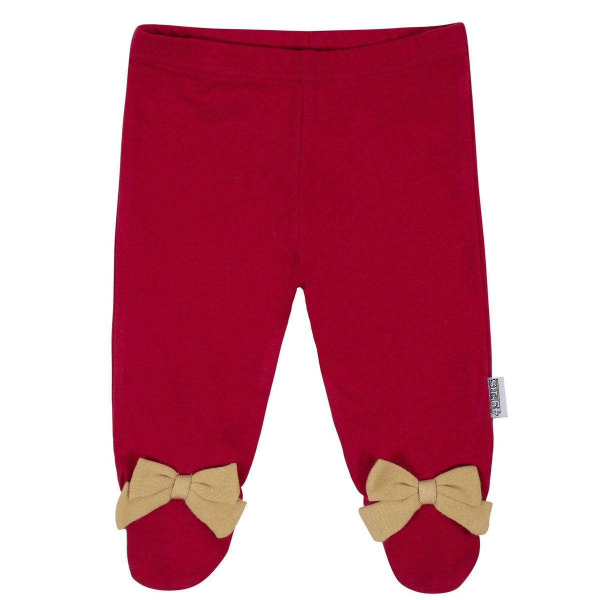 SAN FRANCISCO 49ERS NEWBORN GIRLS 3-PIECE FOOTED PAJAMA SET