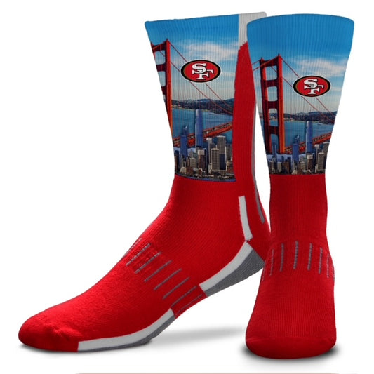 SAN FRANCISCO 49ERS PHENOM CURVE SOCKS