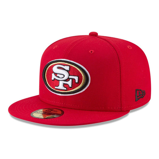 SAN FRANCISCO 49ERS RED BASIC LOGO 59FIFITY FITTED