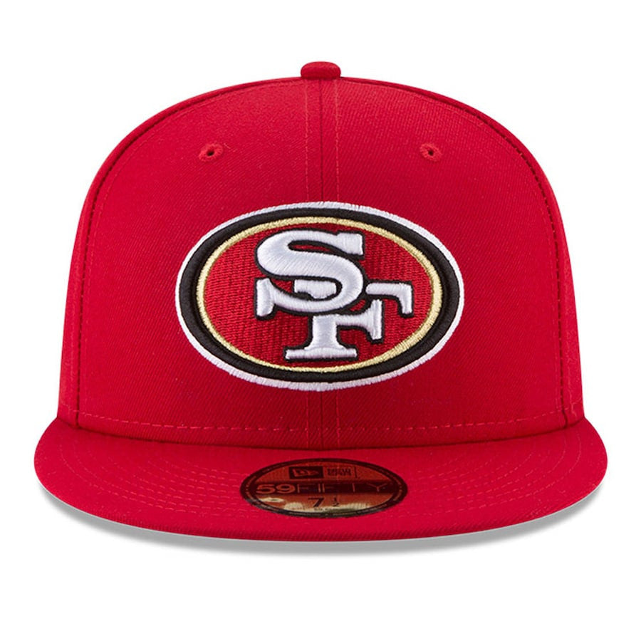 SAN FRANCISCO 49ERS RED BASIC LOGO 59FIFITY FITTED