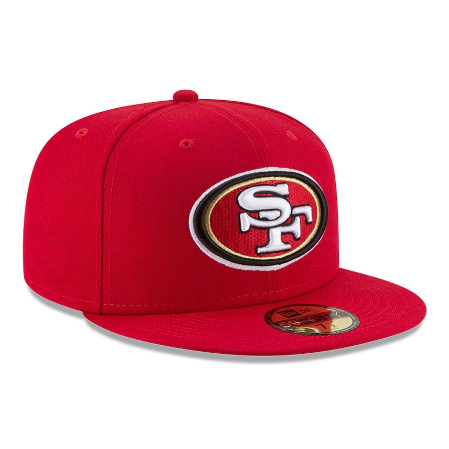 SAN FRANCISCO 49ERS RED BASIC LOGO 59FIFITY FITTED