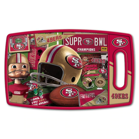 SAN FRANCISCO 49ERS RETRO CUTTING BOARD