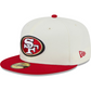 SAN FRANCISCO 49ERS RETRO PATCH 59FIFTY FITTED HAT - CREAM/ RED