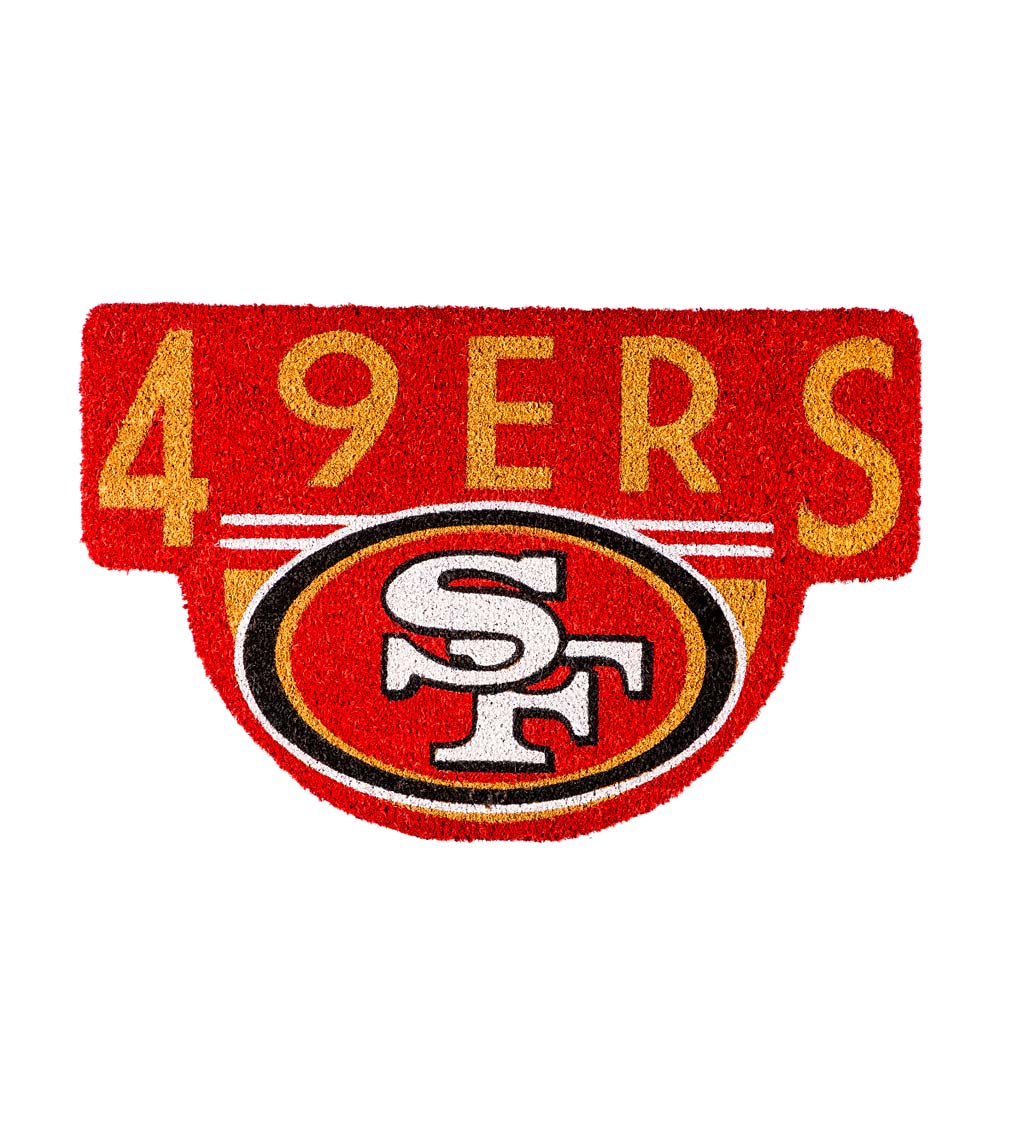 SAN FRANCISCO 49ERS SHAPED COIR DOORMAT