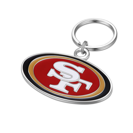 SAN FRANCISCO 49ERS TEAM LOGO KEYCHAIN