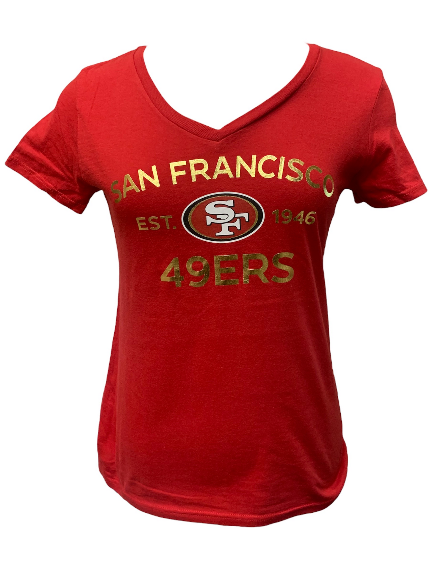 Fanatics San Francisco 49ers Women's Break It Down V-Neck Tee 22 / S