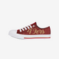 SAN FRANCISCO 49ERS WOMEN'S COLOR GLITTER LOW TOP SHOE