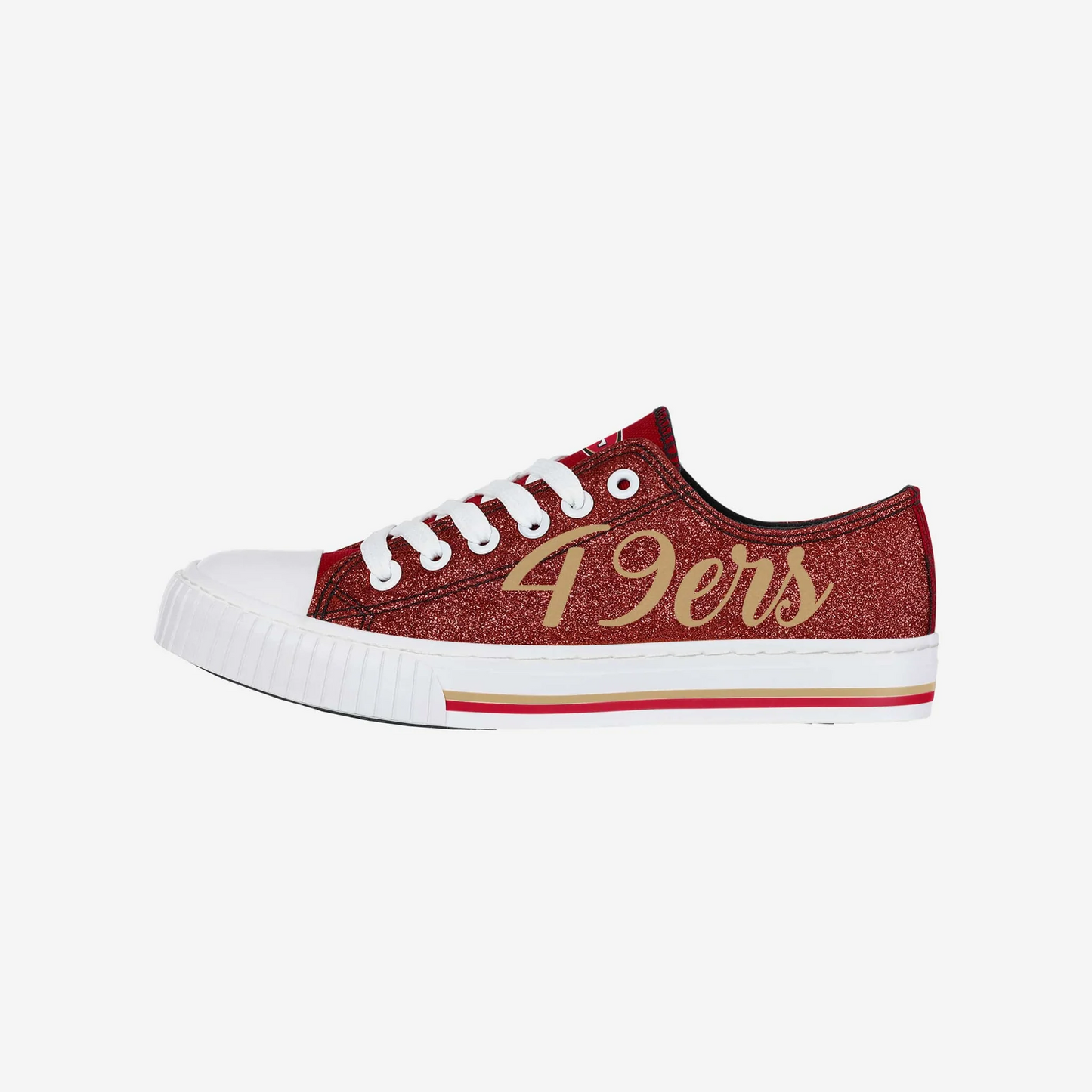 ZAPATOS BAJOS PARA MUJER SAN FRANCISCO 49ERS COLOR GLITTER