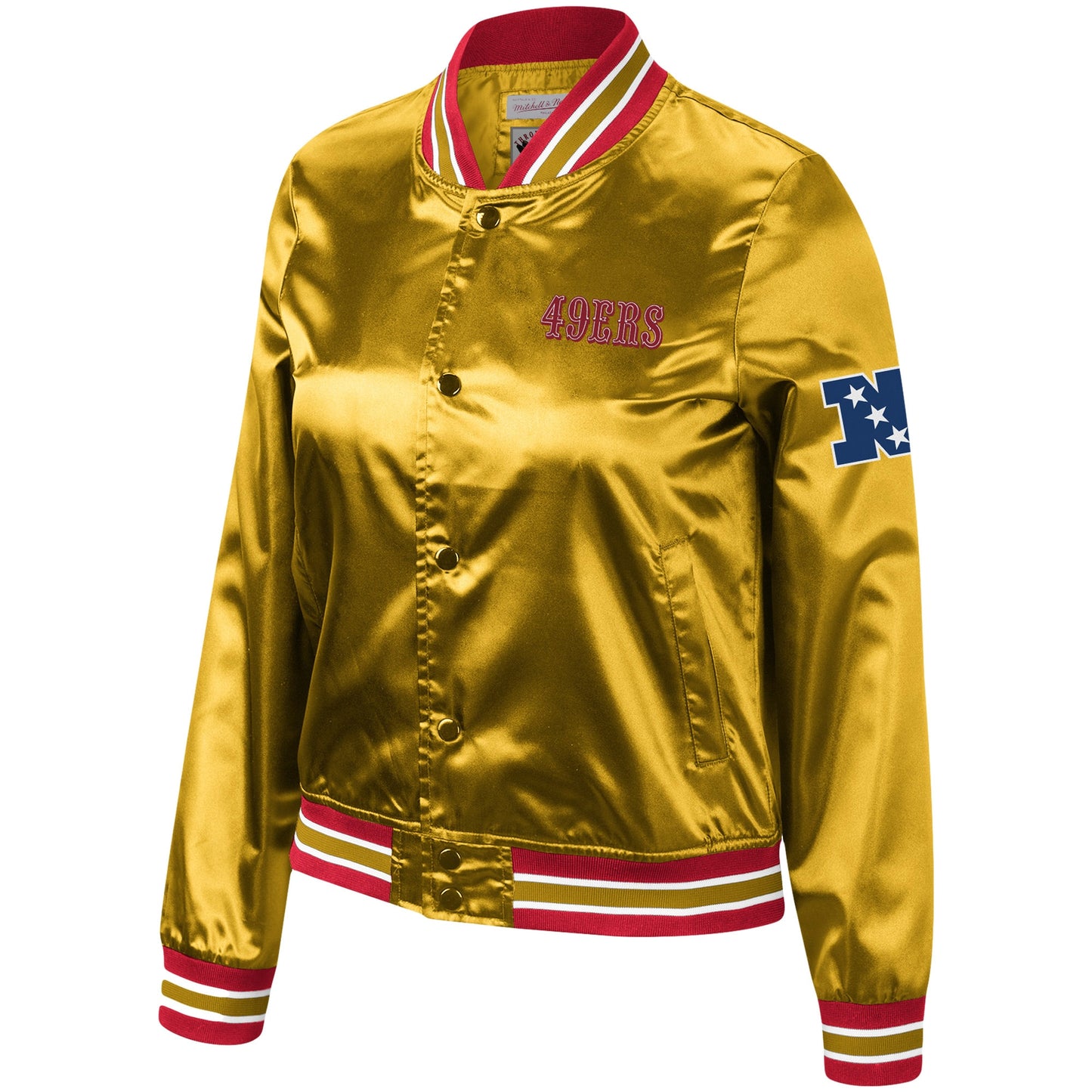 SAN FRANCISCO 49ERS WOMEN'S FAITHFUL TO THE BAY SATIN JACKET