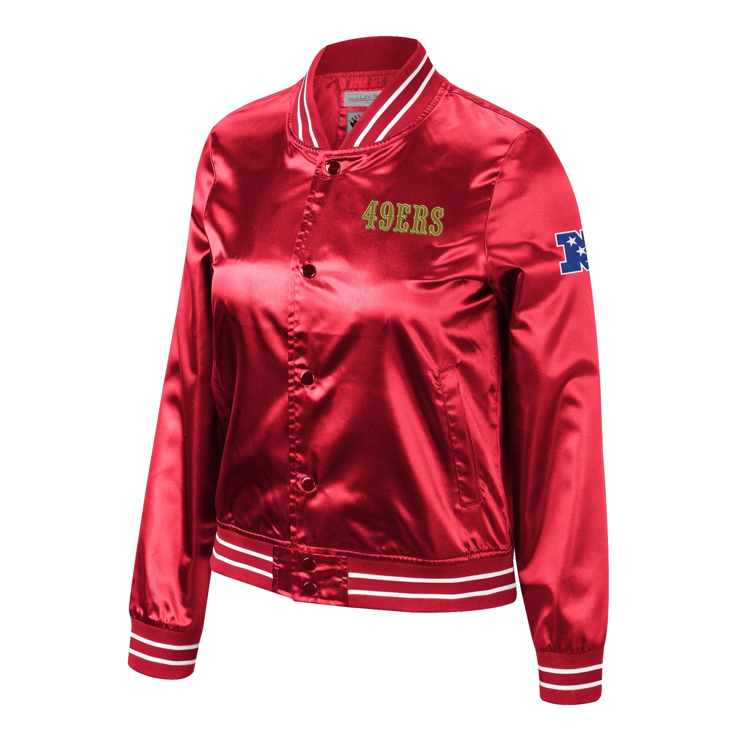 SAN FRANCISCO 49ERS WOMEN'S FAITHFUL TO THE BAY SATIN JACKET