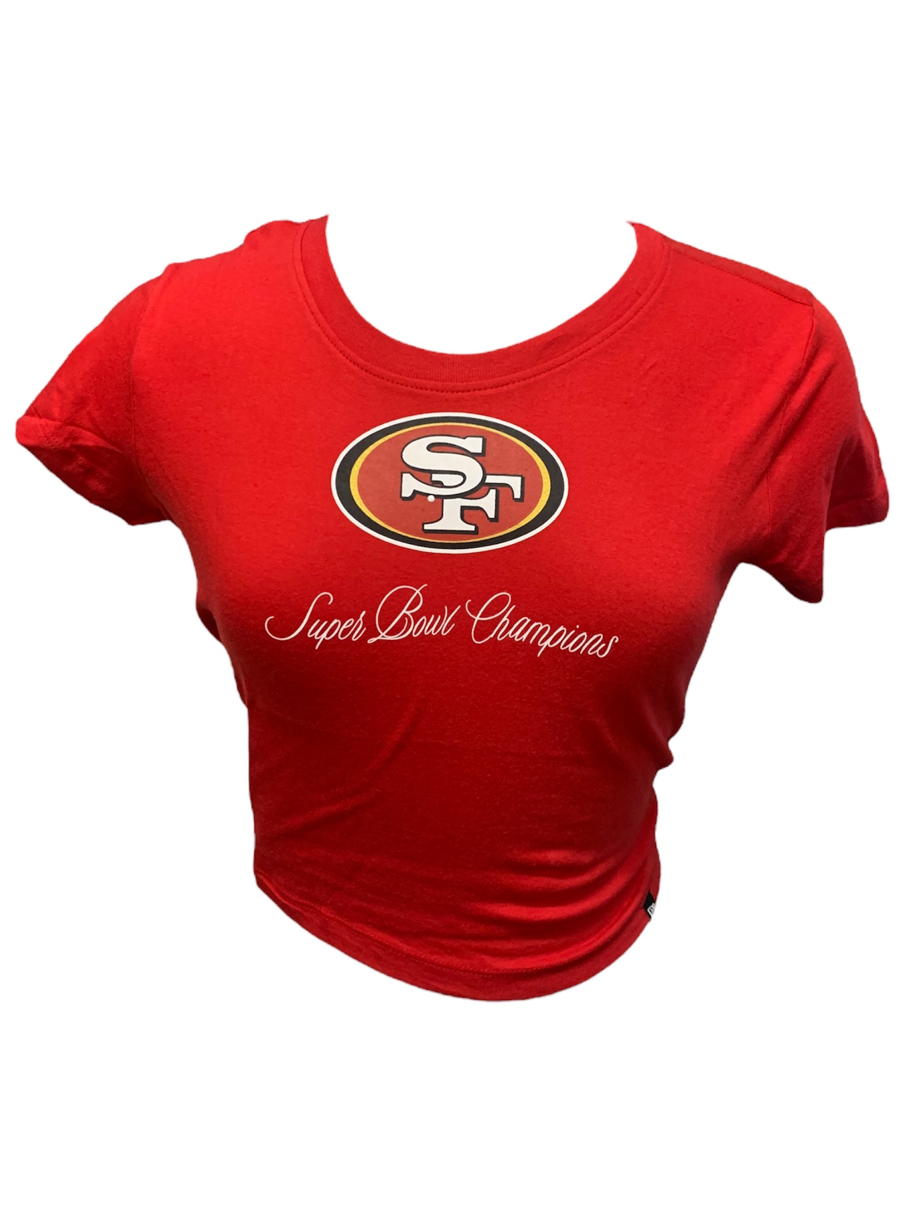 SAN FRANCISCO 49ERS WOMEN'S HISTORIC CHAMPS CROP TOP